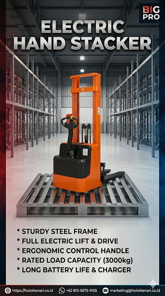 electric hand stacker